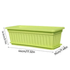Rectangular Herb and Vegetable Planter Box with Drip Tray, 71 cm – Purple