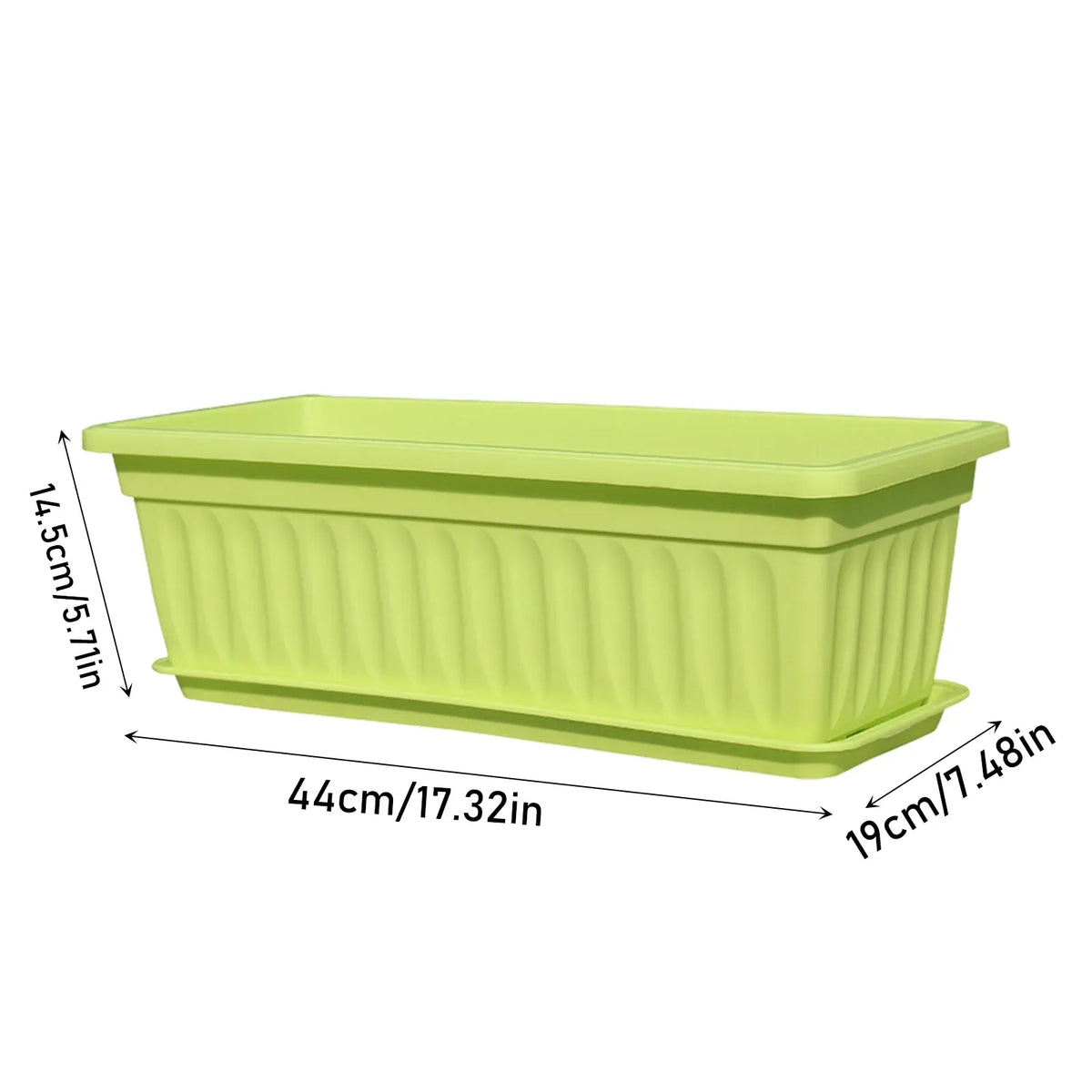 Rectangular Herb and Vegetable Planter Box with Drip Tray, 71 cm – Purple