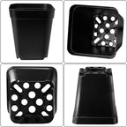 Square Seedling Nursery Pots, 7 cm Reusable – Pack of 200