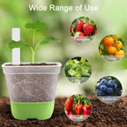 Clear Square Seedling Pots with Silicone Base, 10 cm – 12 Pack with 36 Labels