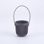 Double-Layer Wall Hanging Planter with Drainage – Black