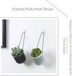 Double-Layer Wall Hanging Planter with Drainage – Black