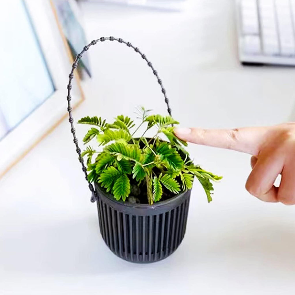 Double-Layer Wall Hanging Planter with Drainage – White