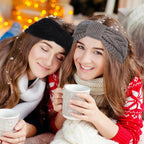Twisted Knit Winter Headbands, Fleece Lined – Pack of 4