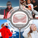 Twisted Knit Winter Headbands, Fleece Lined – Pack of 4
