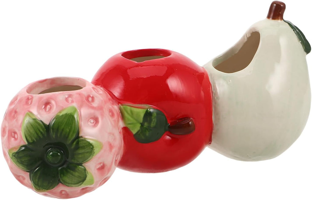 Strawberry Ceramic Vase for Cuttings and Propagation