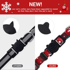Christmas Cat Collars with Breakaway Bow Tie & Bell – Pack of 4