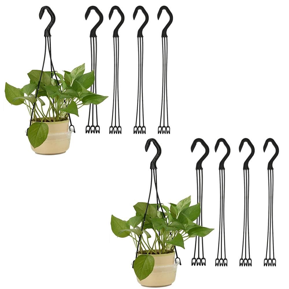 3-Prong Hanging Pot Hooks for 18 cm Rimmed Pots – Pack of 10