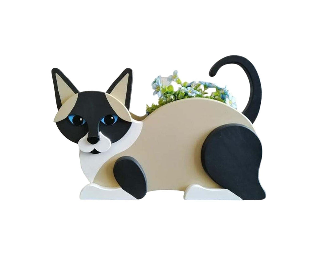 Cat-Shaped Plastic Planter, 31.8 cm – Style B