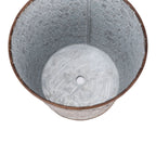 Ribbed Metal Wall Planter, Vertical Wall-Mount Pot