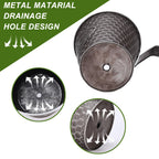 Ribbed Metal Wall Planter, Vertical Wall-Mount Pot
