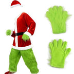 Adult Green Monster Christmas Costume Set, XXXL