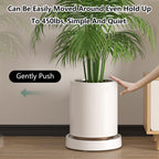 Rolling Plant Caddy with Hidden Wheels and Water Tray, 26 cm – 2 Pack
