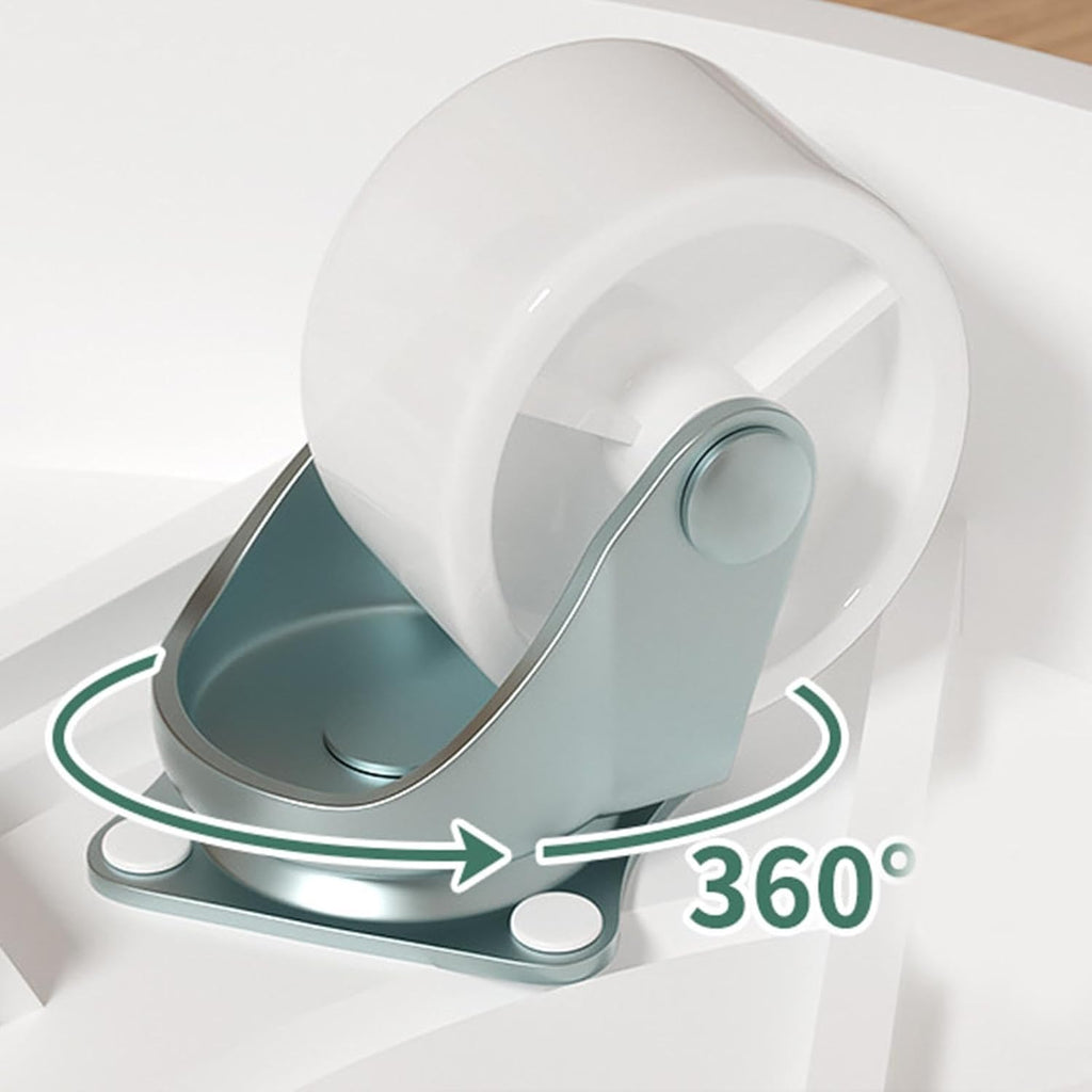 Rolling Plant Caddy with Hidden Wheels and Water Tray, 26 cm – 2 Pack