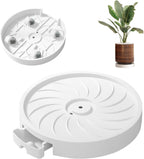 Rolling Plant Caddy with Hidden Wheels and Water Tray, 26 cm – 2 Pack
