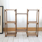 8-Tier Wooden Plant Stand – Natural Pine