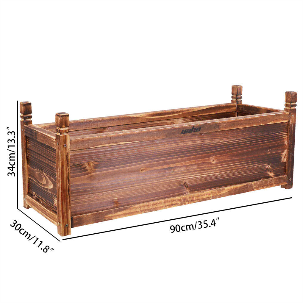 Large Wooden Raised Garden Bed on Legs, 90 x 30 x 33 cm – Pine