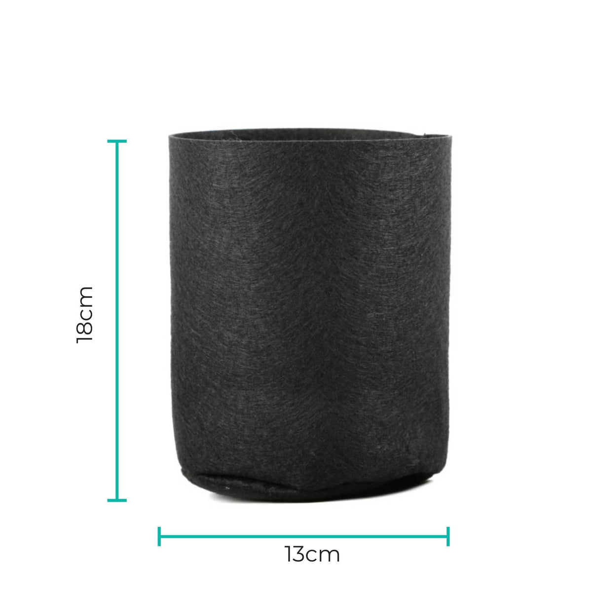 Fabric Grow Bags, 6 Pack – Black Felt Plant Pots