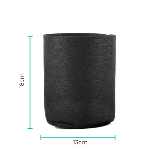 Fabric Grow Bags, 6 Pack – Black Felt Plant Pots