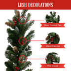 Christmas Garland with Pine Cones & Berries, 2.7 m – Christabelle