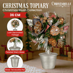 Jewelled Christmas Topiary Tree, 36 cm Tabletop – Christabelle