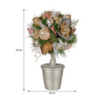 Jewelled Christmas Topiary Tree, 36 cm Tabletop – Christabelle