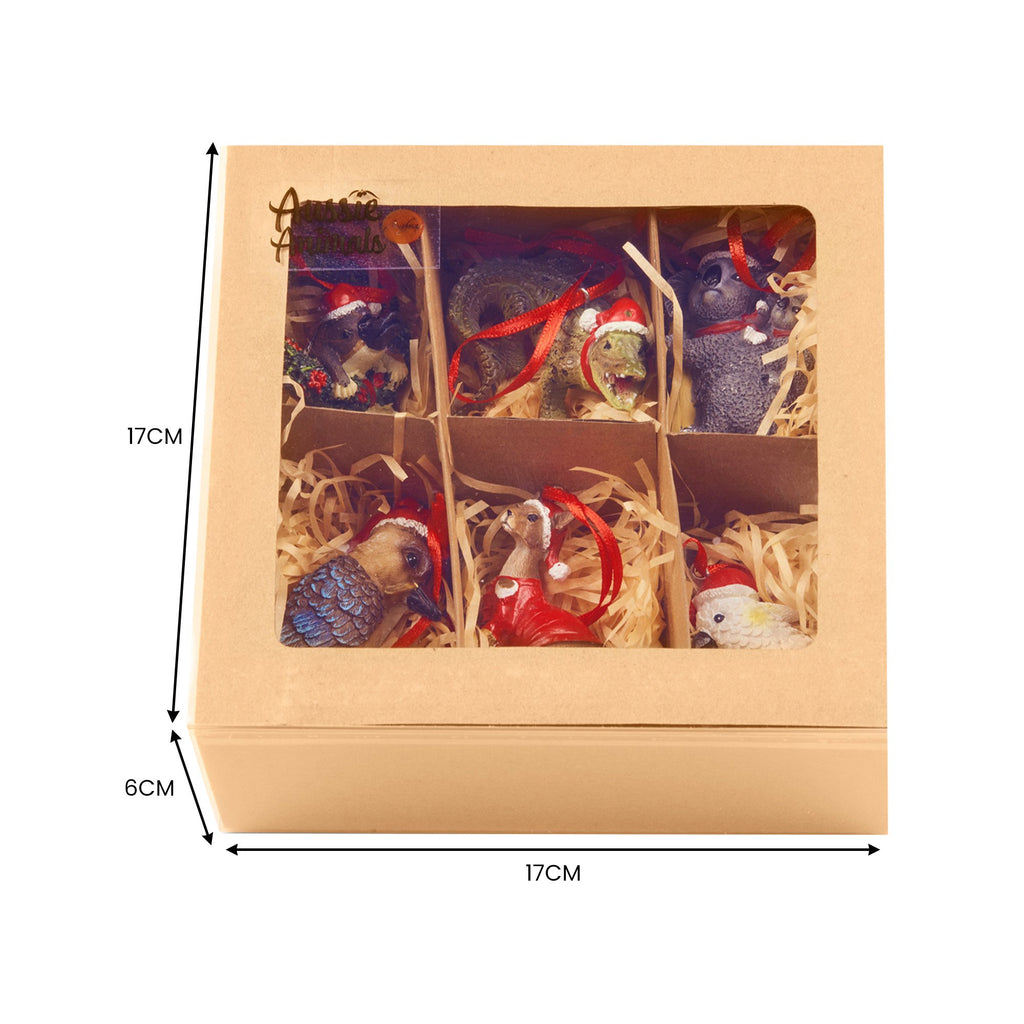Aussie Animals Christmas Tree Decorations, Box of 6 – Christabelle