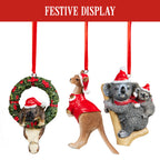Aussie Animals Christmas Tree Decorations, Box of 6 – Christabelle