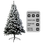 Snow-Tipped Artificial Christmas Tree, 2.4 m with 1500 Tips – Christabelle