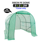 Replacement Dome Greenhouse Cover 300 x 200 x 200 cm – Green