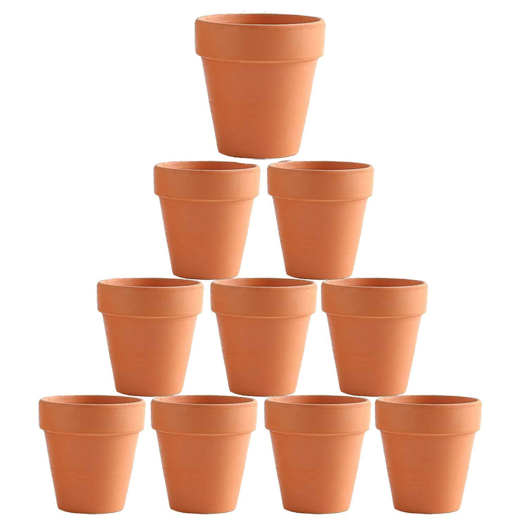 Mini Terracotta Pots with Drainage Holes, 6 cm – 10 Pack