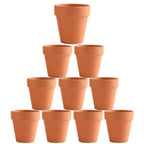 Mini Terracotta Pots with Drainage Holes, 6 cm – 10 Pack