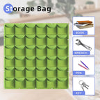 36-Pocket Vertical Wall Planter Bag – Green
