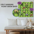 36-Pocket Vertical Wall Planter Bag – Green