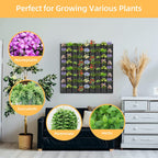 72-Pocket Vertical Wall Planter Bag – Black