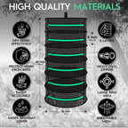 6-Tier Hanging Herb Drying Rack, 60 cm Mesh
