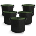 Fabric Grow Bags with Handles, 35 x 30 cm, 5 Pack
