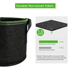 Fabric Grow Bags with Handles, 35 x 30 cm, 5 Pack