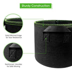 Fabric Grow Bags with Handles, 35 x 30 cm, 5 Pack