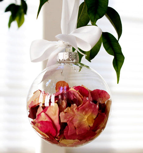 Clear Glass Christmas Baubles, 6 cm with Silver Cap – Pack of 24