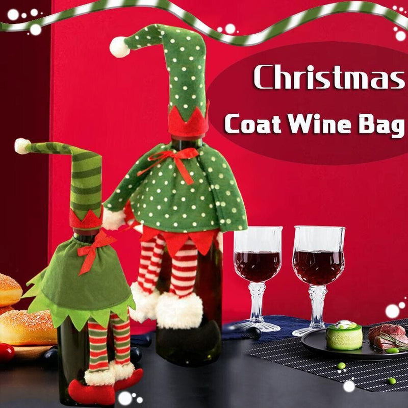 Christmas Wine Bottle Cover Bags – Pack of 4