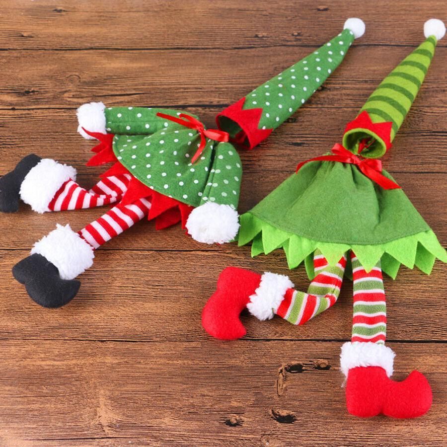 Christmas Wine Bottle Cover Bags – Pack of 4