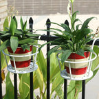 Iron Railing Pot Holder, 22 cm – White