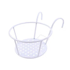 Iron Railing Pot Holder, 22 cm – White