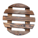 Wooden Plant Caddy with Lockable Wheels 30 cm