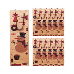 Kraft Paper Christmas Wine Bottle Gift Bags, Snowman – Pack of 20