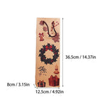 Kraft Paper Christmas Wine Bottle Gift Bags, Snowman – Pack of 20