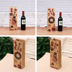 Kraft Paper Christmas Wine Bottle Gift Bags, Snowman – Pack of 20