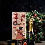 Kraft Paper Christmas Wine Bottle Gift Bags, Snowman – Pack of 20