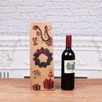 Kraft Paper Christmas Wine Bottle Gift Bags, Snowman – Pack of 20